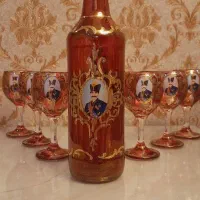تنگ شرابخوری تزئینی و جام های ناصرالدین شاهی