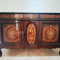 آینه کنسول پذیرایی چوبی