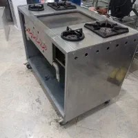 گاز 4شعله با سنگ چدن ساندویچی