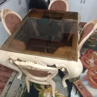 میز ناهار خوری فایبر گلاس