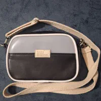کیف چرم مصنوعی و مکرومه