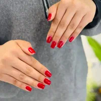 کاشت ناخن ترمیم ژلیش لمینیت فقط هزینه مواد
