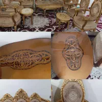 سرویس مبل 9 نفره چوبی و3 عسلی 8 میلیون