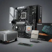 باندل حرفه‌ای AMD ( B550 + CPU 3400G + SSD 250g)