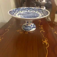 شیرینی خوری پایه دار قلم آبی