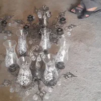 لوستر برنجی ۴ عدد کامل