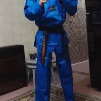 لباس تکواندو آبی نو