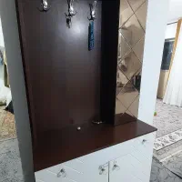 جا کفشی و آینه کنسول طلایی