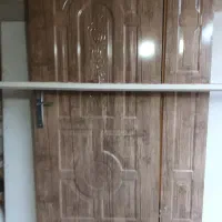 درب دولنگه چوبی با چهار چوب