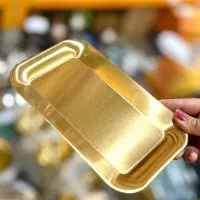 سینی طلایی استیل
