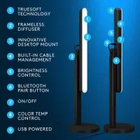 چراغ مطالعه و رومیزی لاجیتک با تنظیم رنگ و شدت نور