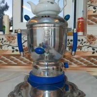 سماور برقی با سینی و قوری