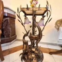 دکوری فلزی چراغ دار