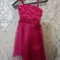 لباس تولد دکلته سرخابی