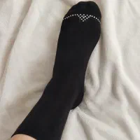 جوراب پنتی با نگین سفید