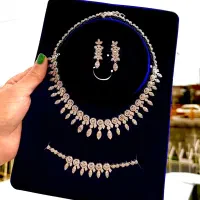 سرویس عروس جواهری طرح روناک کپی طلا