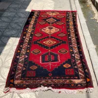 فرش کناره دستبافت دستباف سنگین ابعاد 270 در 110
