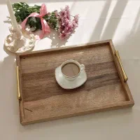 سینی چوب گردو و روس