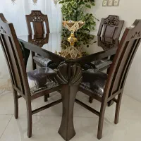 میز نهارخوری۴نفره شیک(مدل هخامنشی) درحدنو