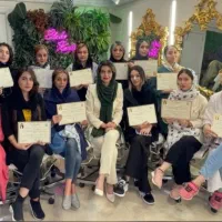 آموزش میکاپ شینیون رنگ و مش کوتاهی مژه ناخن کراتین