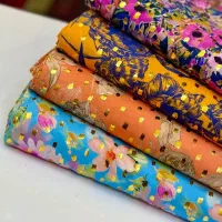 پارچه کتان طلاکوب عرض بلند 1/5