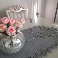 گلدان شیشه ای آینه ای