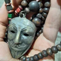 تسبیح گردنی  نایاب قدیمی صورتک شاه مقصود اصل و