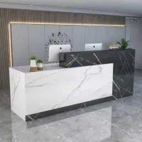 میزکانتر طرح سنگ سفیدمشکی ۷۸۶۶/صندلی نیمست