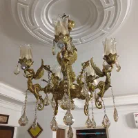 لوستر ۵ شاخه فرشته ، تمام برنج ، درحد آکبند