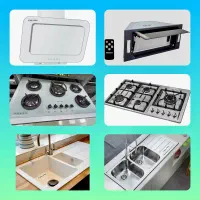 زیرقیمت/گازتوکار رومیزی هود سینک باکسی گرانیتی 756