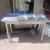 میز کار و سینی استیل