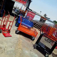 کارگاه ساخت چهار چرخ ۴ گاری باربر ترولی حمل بارکشی