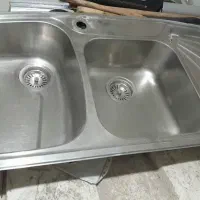 سینک دوقلوی استیل البرز کاملاً سالم