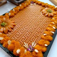 تارت حلوا  سنتی زعفرانی