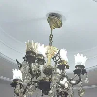لوستر برنز ۳عدد موجود ۵شاخه ۱۰شعله