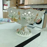 میوه خوری بزرگ گل برجسته باواریا،سوپ خوری درشیشه