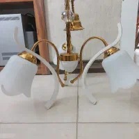 لوستر سه شاخه حباب دار