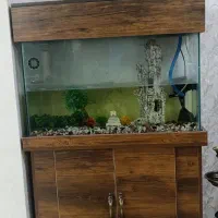 آکواریوم بدون ماهی به همراه میز MDF