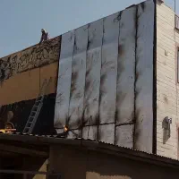 ایزوگام نما، پر کردن ترک دیوار بدون داربست