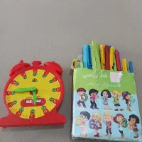 ساعت و چوب خط آموزشی