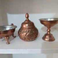 سرویس سه تایی مسی قلمزنی