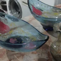 ظرف شیشه ای قدیمی عتیقه