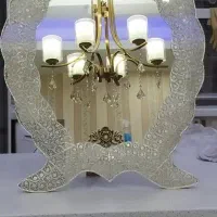 آیینه برنز طرح نقره ای