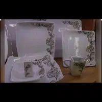 سرویس چینی گل برجسته 18 نفره