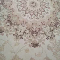 دوقطعه فرش ۶ متری کرم رنگ
