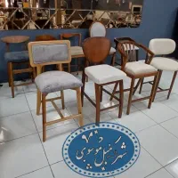 صندلی کانتر اپن پلاستیکی کافه طرح چوبی947 /قزلحصار