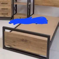 تخت فلزی تک نفره با تشک