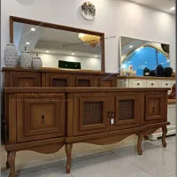 آینه کنسول و میز TVمدل بلوط