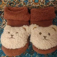 پاپوش بچگانه فانتزی طرح خرس  نو و نپوشیده