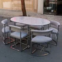 میز های نهارخوری ۶ نفره مستطیل و بیضوی